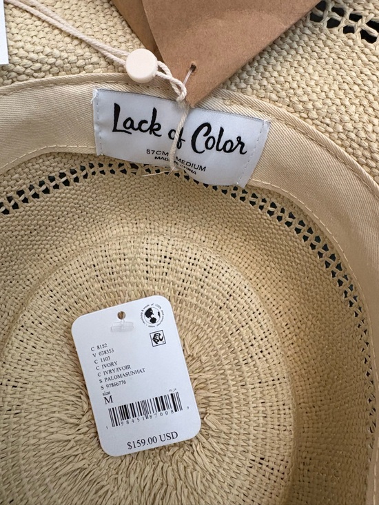 NWT  Lack of Color Paloma Lattice Boater Hat main image 8